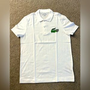 Lacoste large crocodile polo shirt size medium-4 brand new